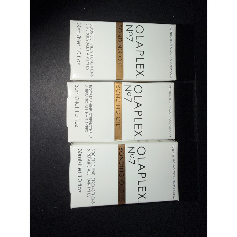 Olaplex No. 7 Bonding Oil care 1.0oz Lot of 3 New in Box Hair‎ Treatment Bundle